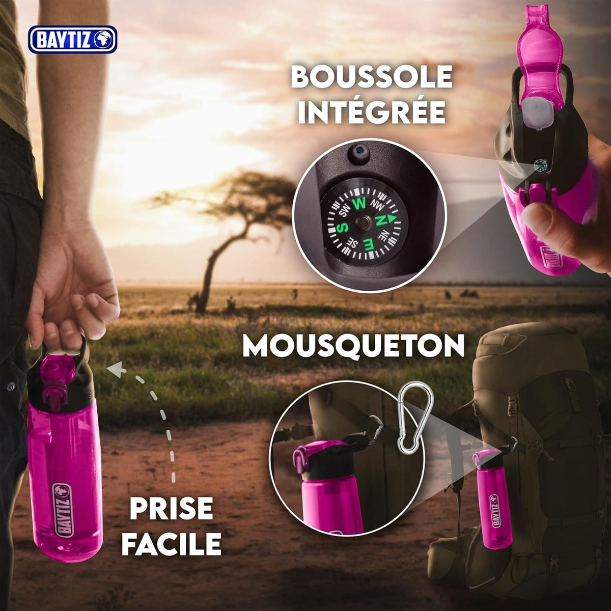 Gourde Filtrante Rose