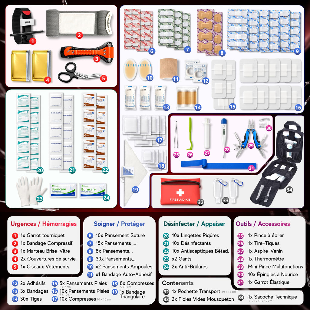 Trousse de secours complète XXL