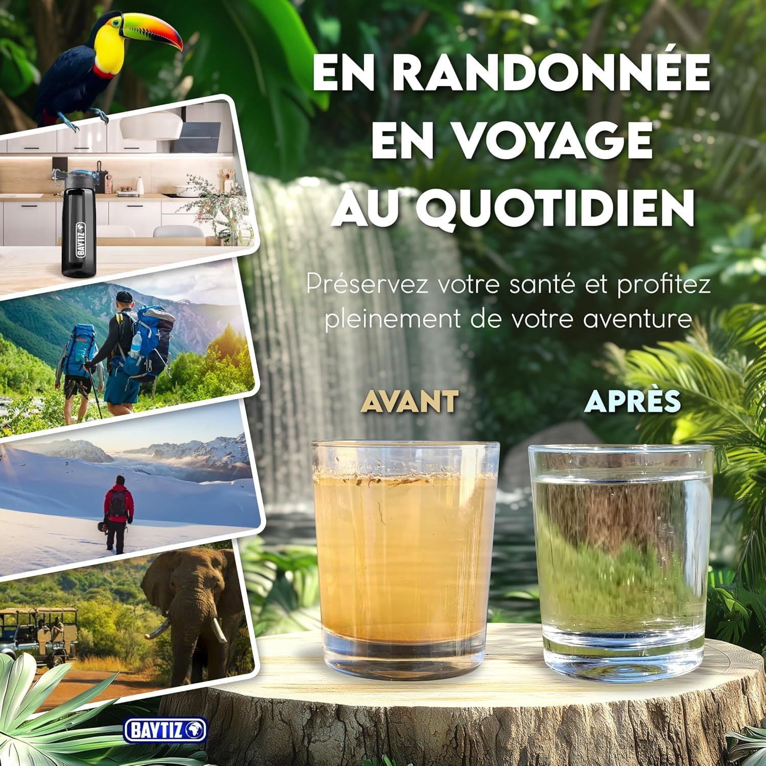 Gourde Filtrante Noire