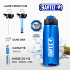 Gourde Filtrante Bleue
