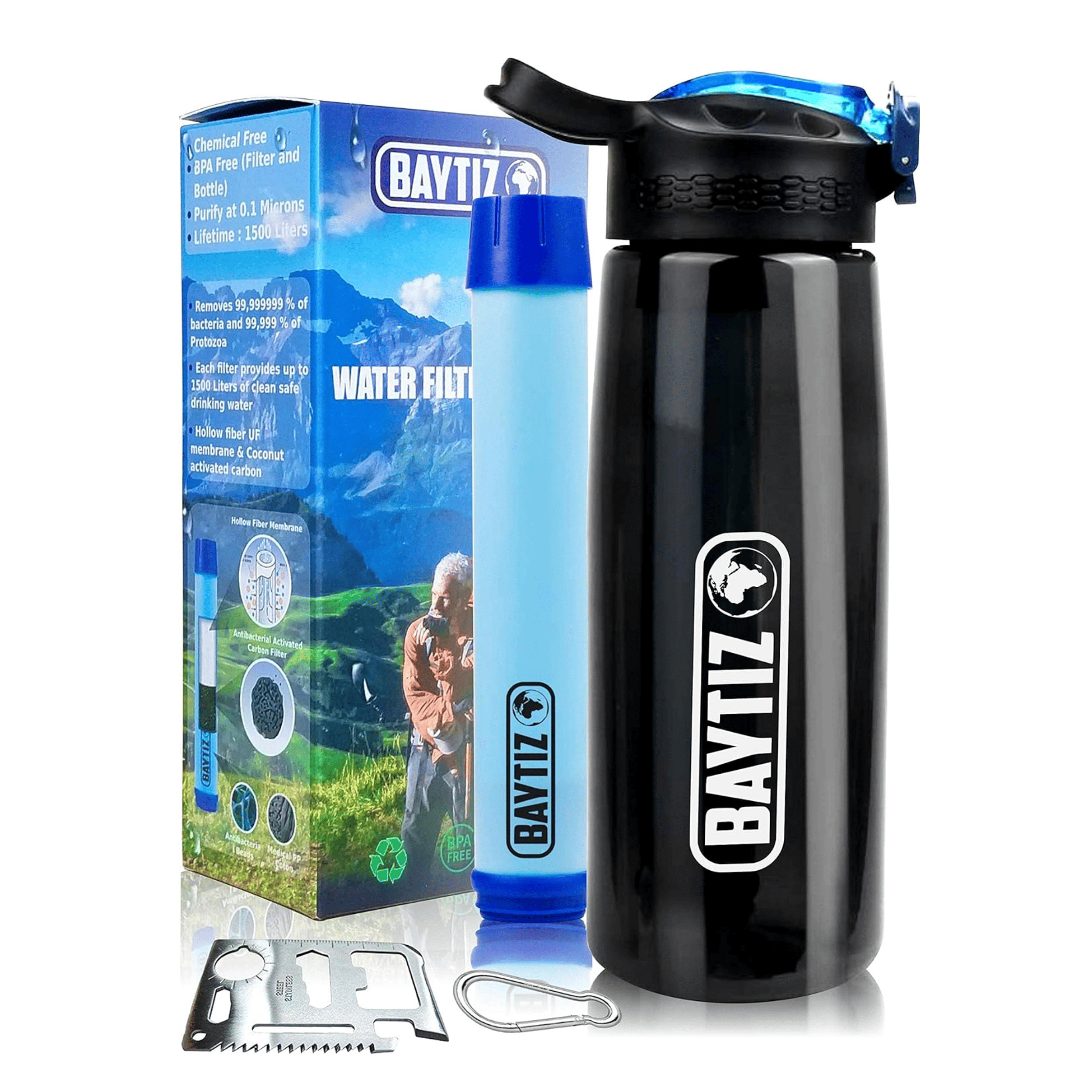 Gourde Filtrante Noire